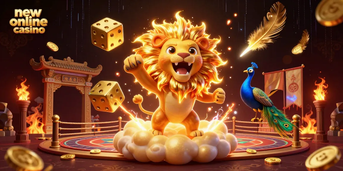 Spin to win at a new online casino with exciting games and bonuses in this vibrant illustration.
